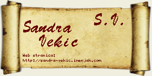 Sandra Vekić vizit kartica